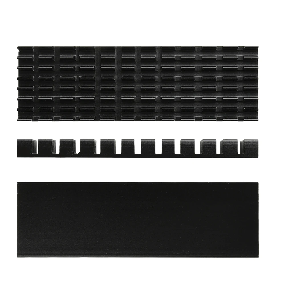 M.2 SSD Heatsink Heat 3/6MM Thickness Slotted Aluminum Heat Sink M2 SSD Cooling Kit for M.2 NGFF 2280 Solid State Drives PC
