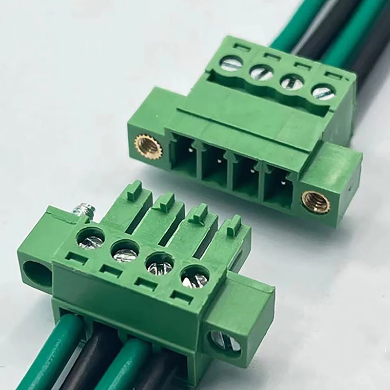 High Quality Brand New 15EDGWC Pitch 3.81mm 2P/3P/4P/5P/6P/8P/9P/10P Pluggable Terminal Block Connector JM15EDGKM 3.81mm Pitch