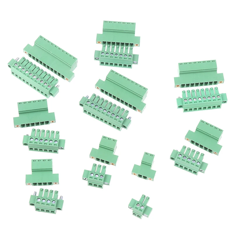 High Quality Brand New 15EDGWC Pitch 3.81mm 2P/3P/4P/5P/6P/8P/9P/10P Pluggable Terminal Block Connector JM15EDGKM 3.81mm Pitch