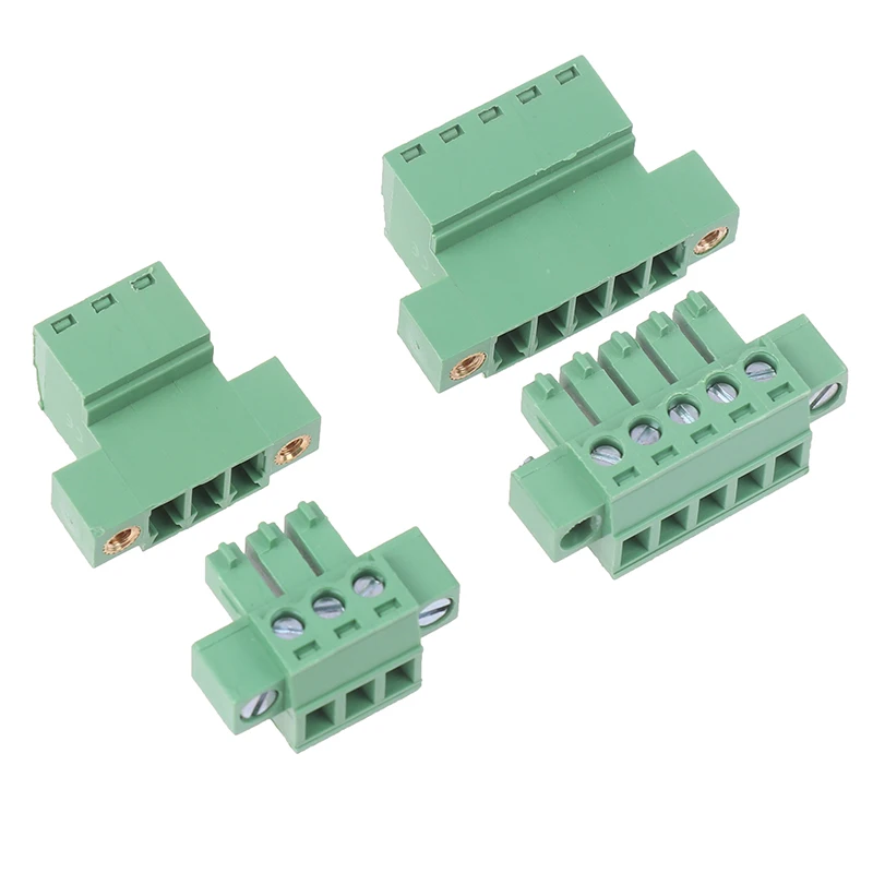 High Quality Brand New 15EDGWC Pitch 3.81mm 2P/3P/4P/5P/6P/8P/9P/10P Pluggable Terminal Block Connector JM15EDGKM 3.81mm Pitch