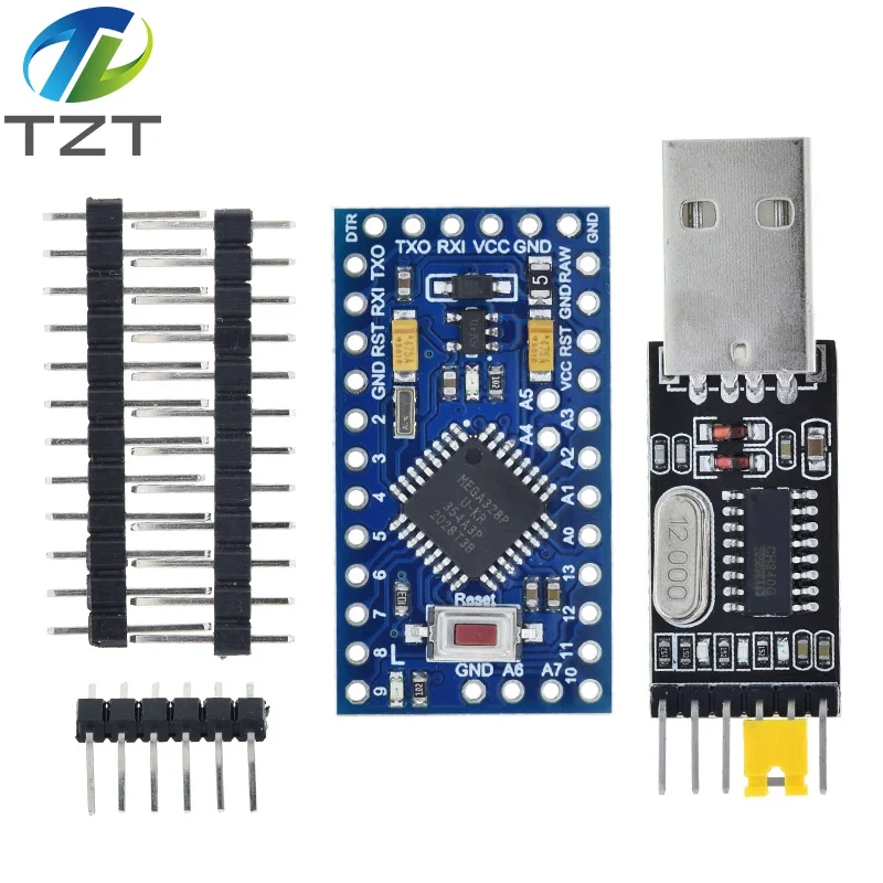 1/3PCS Pro mini Atmega328P Pro Mini 328 Mini ATMEGA328 3.3V 8MHz 5V 16Mhz for Arduino Compatible Nano CP2102 FT232RL