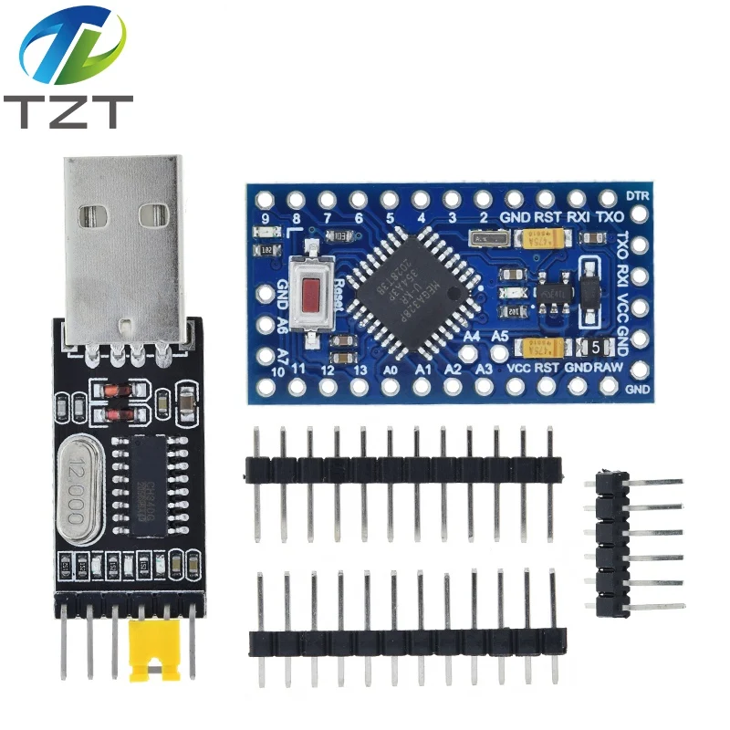 1/3PCS Pro mini Atmega328P Pro Mini 328 Mini ATMEGA328 3.3V 8MHz 5V 16Mhz for Arduino Compatible Nano CP2102 FT232RL