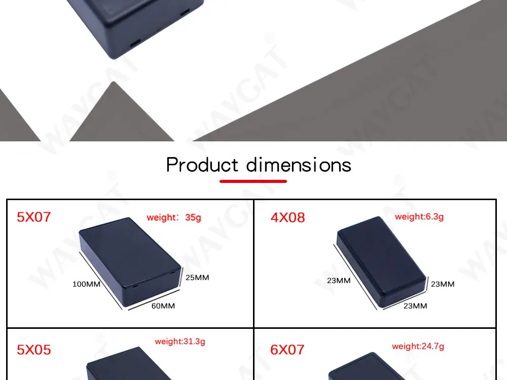 70/100mm DIY Housing Instrument Storage Case White Black Waterproof Enclosure Boxes Electronic Project Box