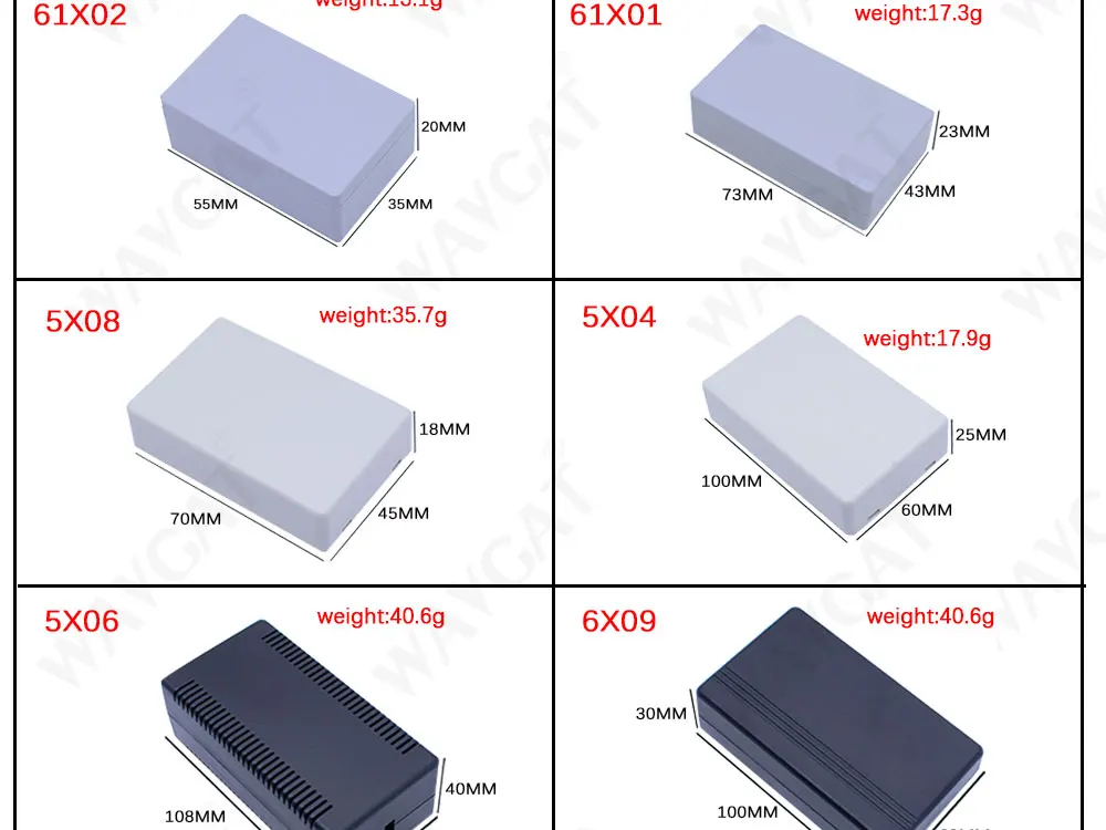 70/100mm DIY Housing Instrument Storage Case White Black Waterproof Enclosure Boxes Electronic Project Box