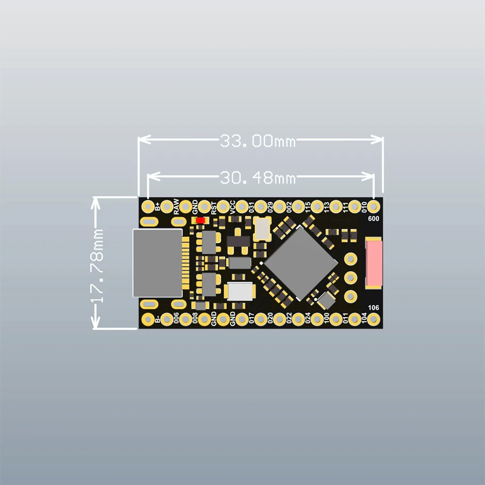 Promicro NRF52840 Development Board Compatible With nice!nano V2 Bluetooth Charging Management Wireless SoC Chip Pro Micro