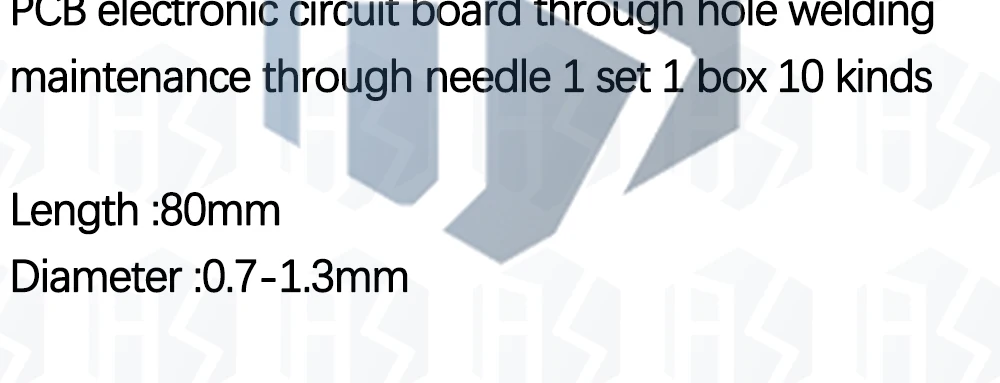 1~5PCS 10 Kinds Stainless Steel Needle Set PCB Electronic Circuit Through Hole Needle Desoldering Welding Repair Tool 80mm