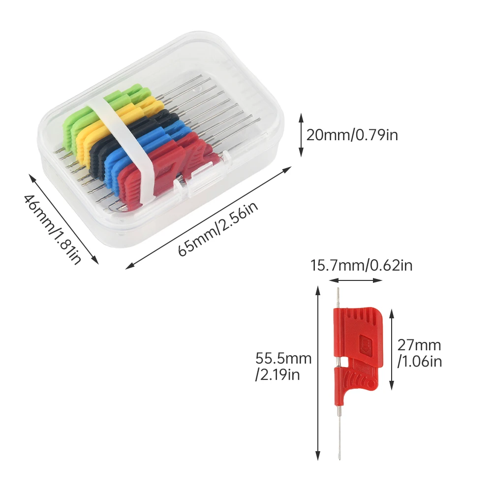 10PCS Universal IC Chip Micro IC Clamp SOP SOIC TSSOP TSOP SSOP MSOP TQFP LQFP SMD IC Chip pin Clip DIP Logic Analyzer