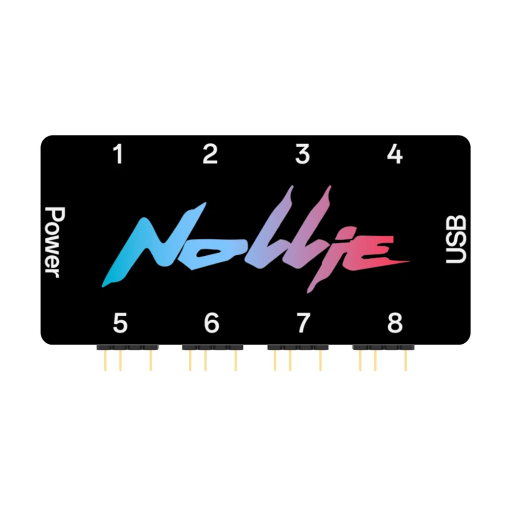 Nollie SignalRGB OpenRGB Universal 5V 3PIN ARGB Asynchronous Controller for Extended Motherboard Interface 8/16 Way ARGB Fan Hub