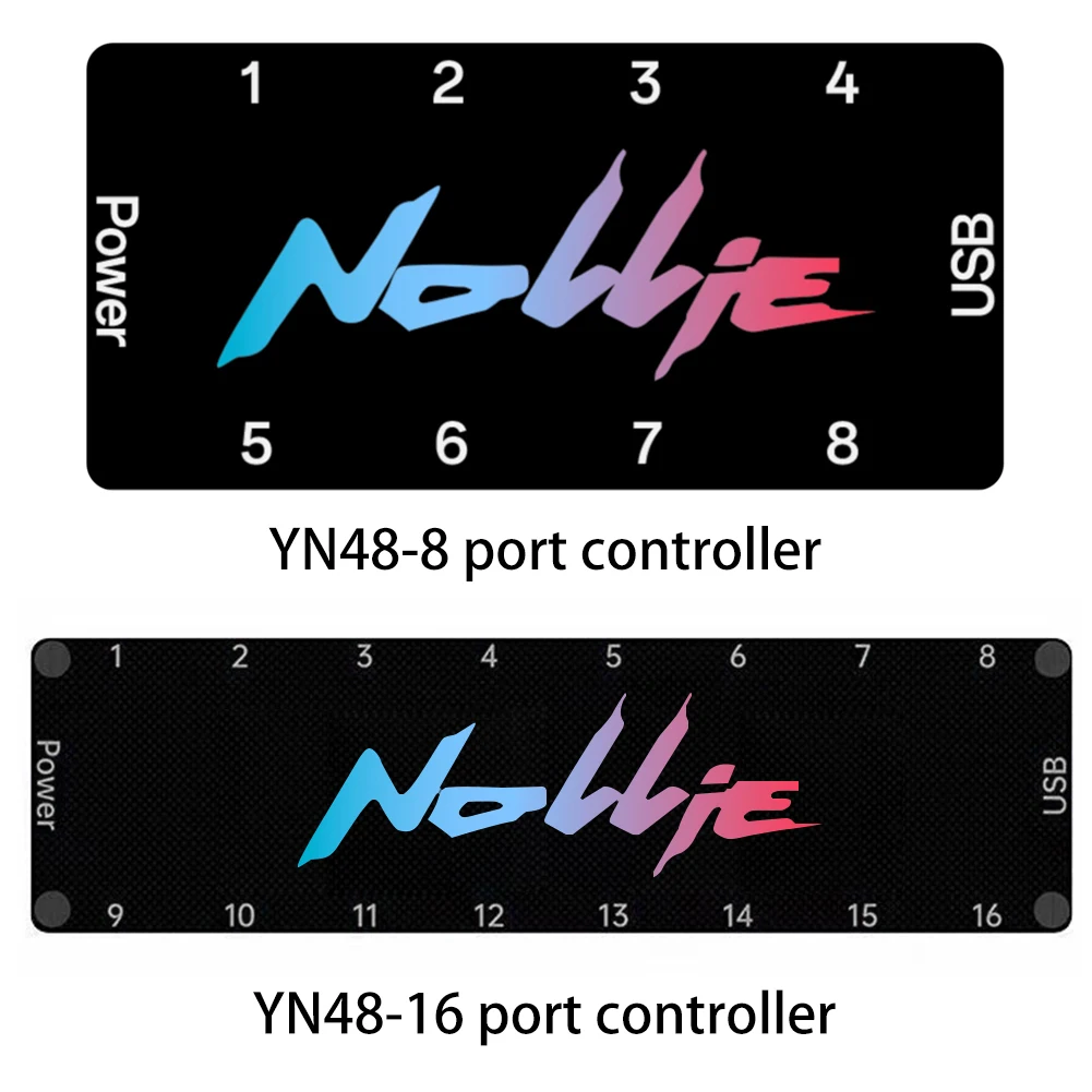 Nollie SignalRGB OpenRGB Universal 5V 3PIN ARGB Asynchronous Controller for Extended Motherboard Interface 8/16 Way ARGB Fan Hub