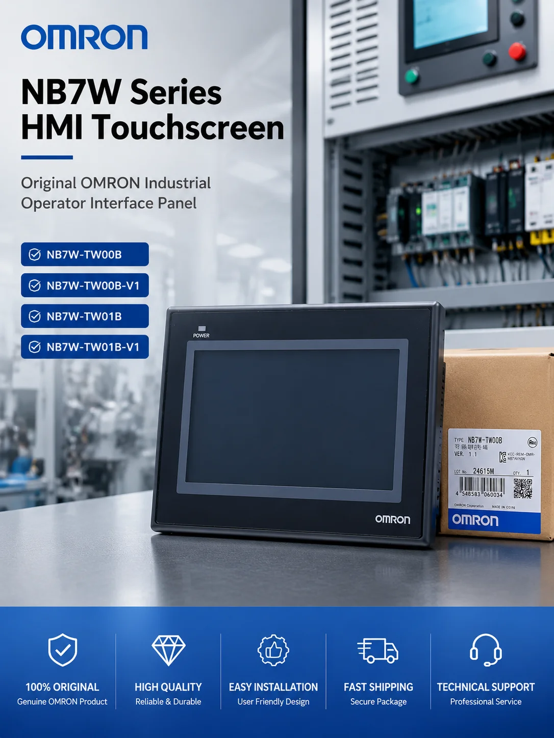 Omron Touchscreen NB7W-TW00B NB7W-TW00B-V1 NB7W-TW01B NB7W-TW01B-V1