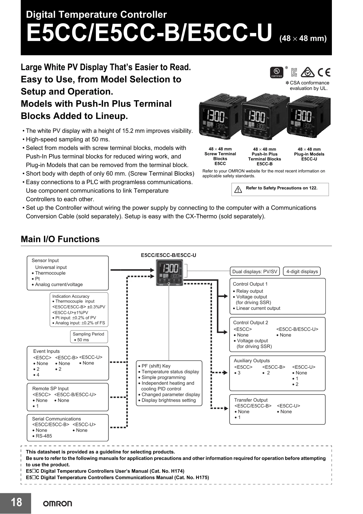 OMRON Temperature Controller E5CC-QX2DSM-802 E5CC-QX2DSM-802-QX2ASM-800 E5CC-RX2ASM-880-801-850-QX2DSM E5CC-RX2DSM-800-801-802