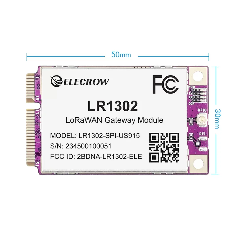 Elecrow LR1302 LoRaWAN Gateway Module SPI-US915 915MHz Long Range Gateway Module Support 8 Channels For Smoother Communication