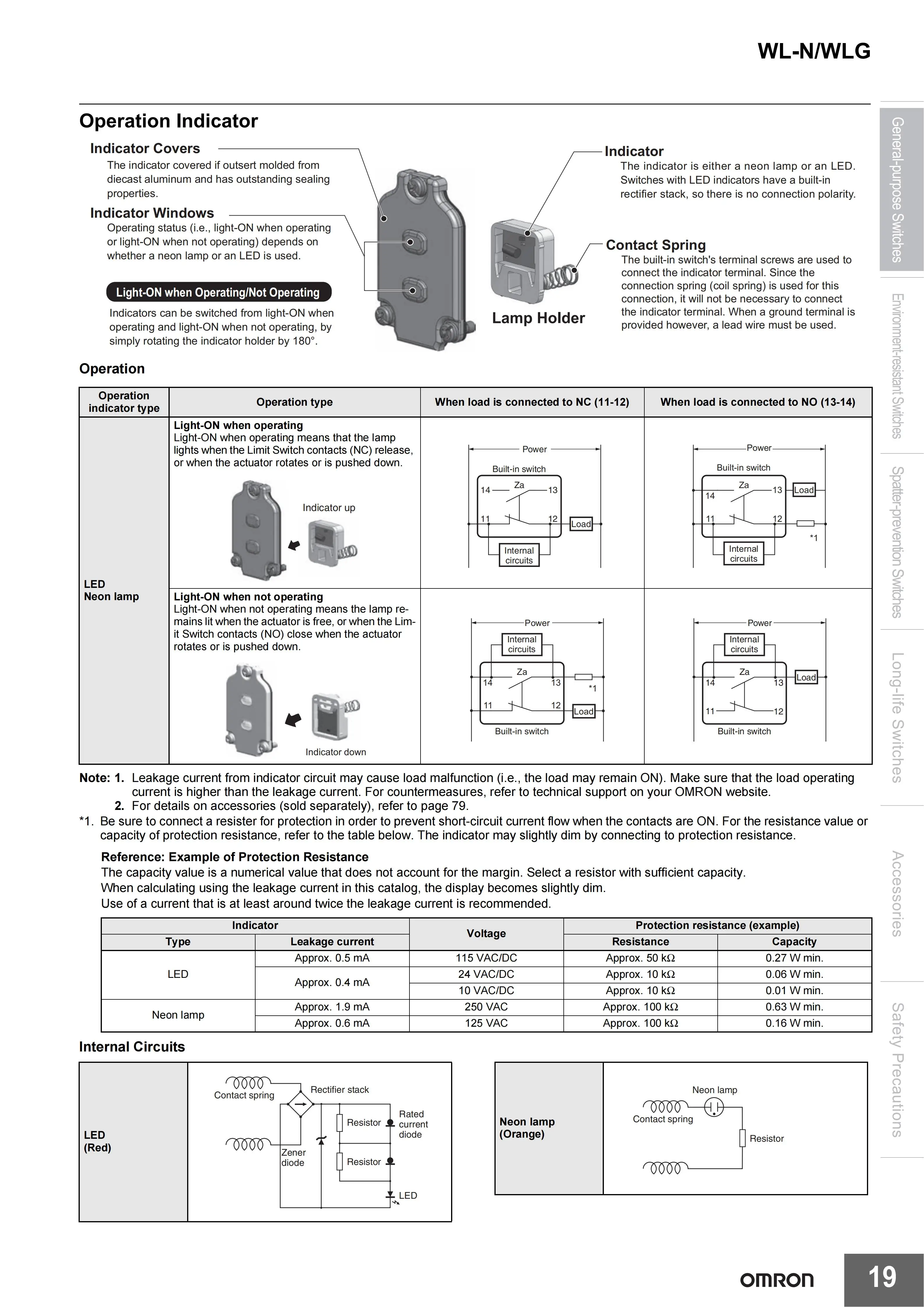 Omron Limit Switch WLCA2 WLCA2-2-N WLCA2-N WLCA2-2N