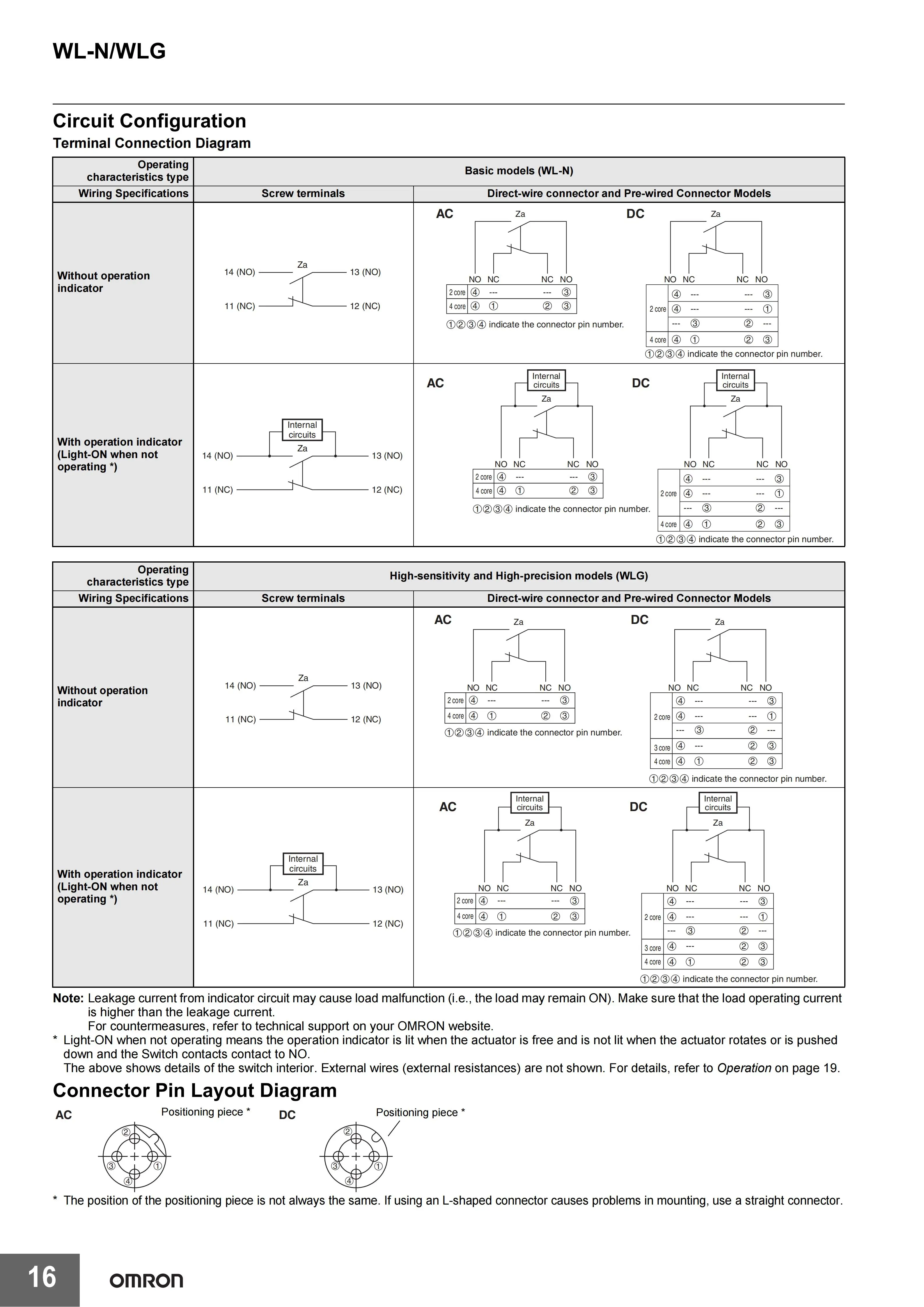 Omron Limit Switch WLCA2 WLCA2-2-N WLCA2-N WLCA2-2N