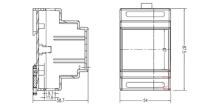 1K 4.7K 10K 100K DIN rail modular potentiometer