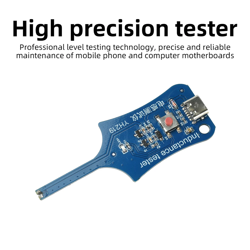 Portable Inductance Detector Tester with Type-C Quick Fault Detection for Motherboard Coils & Electronic Components Repair