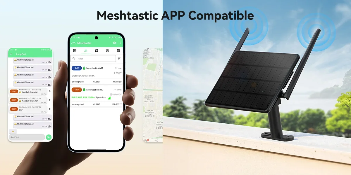 Elecrow ThinkNode M6 Outdoor Solar Power SX1262 LoRa Transceiver nRF52840 GPS positioning Support 915MHz / EU 868MHz