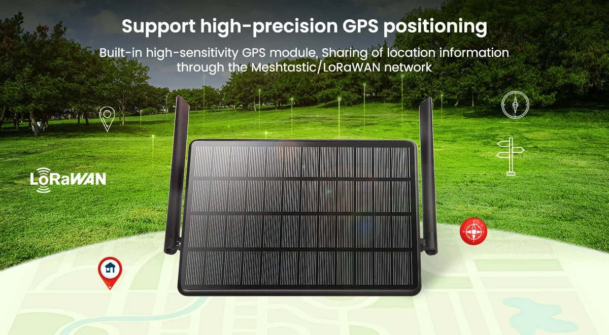 Elecrow ThinkNode M6 Outdoor Solar Power SX1262 LoRa Transceiver nRF52840 GPS positioning Support 915MHz / EU 868MHz