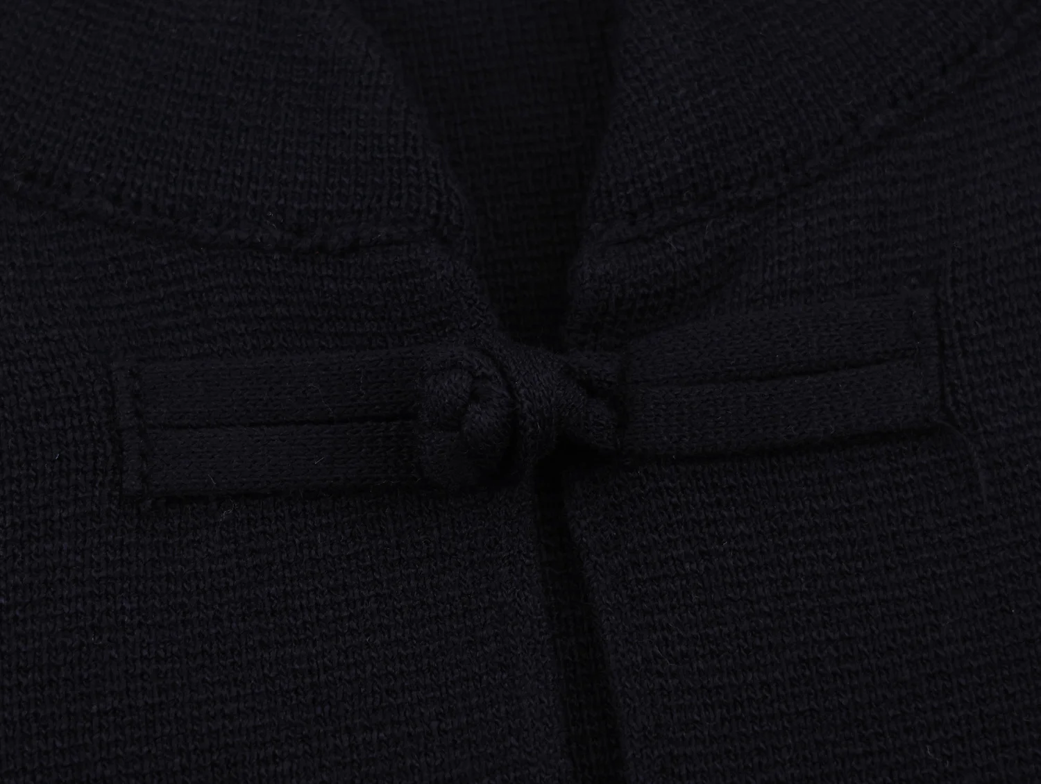 YENKYE New Women Navy Blue Frog Fastening Crop Cardigan  Stand-up Collar Long Sleeves With Pockets Short Knit Outerwear Vintage