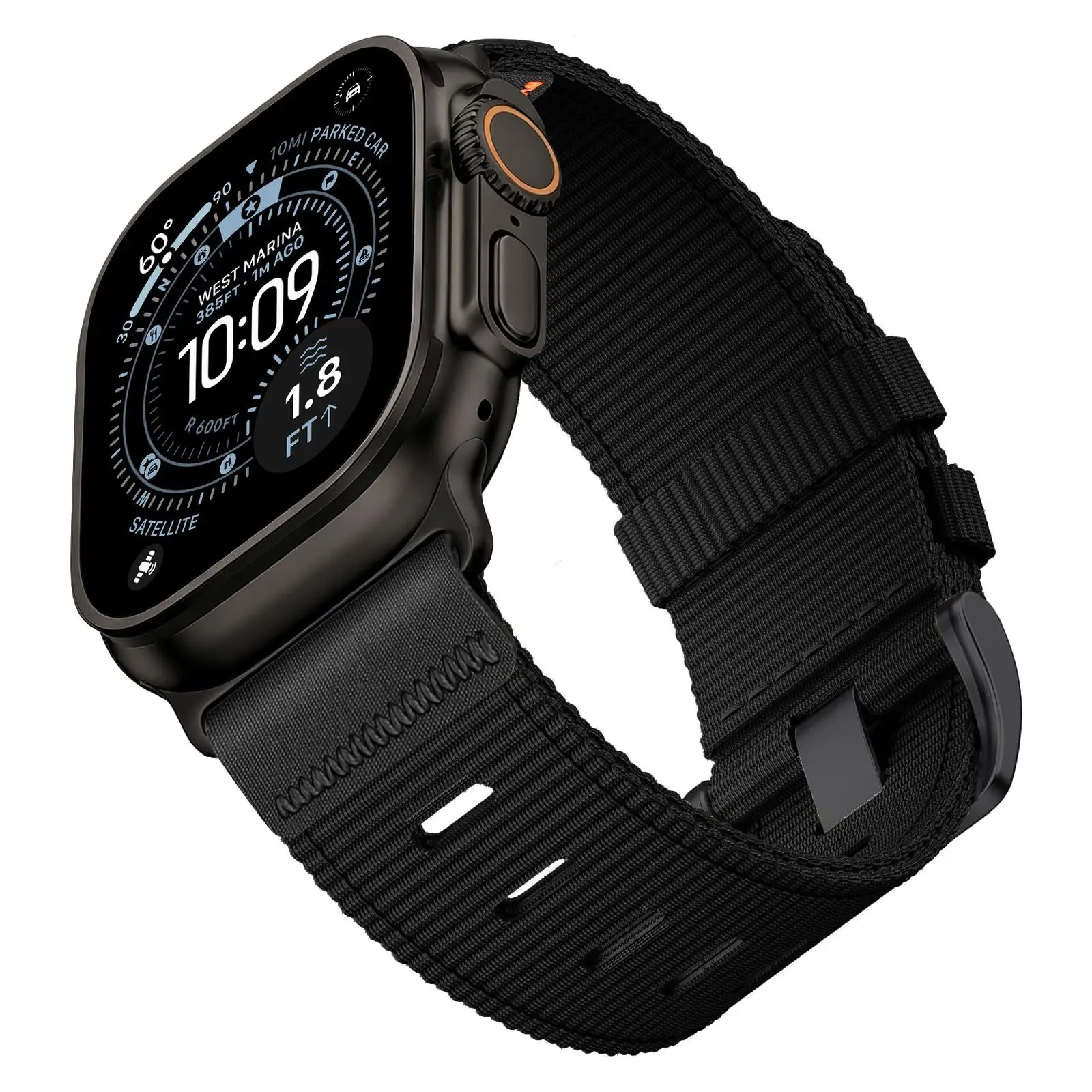 Nylon Strap for Apple Watch Ultra 4 3 2 Bands 49mm 46mm 42mm 45mm 44mm 41mm 40mm Correa Bracelet iWatch Series 12 11 10 9 8 SE 7