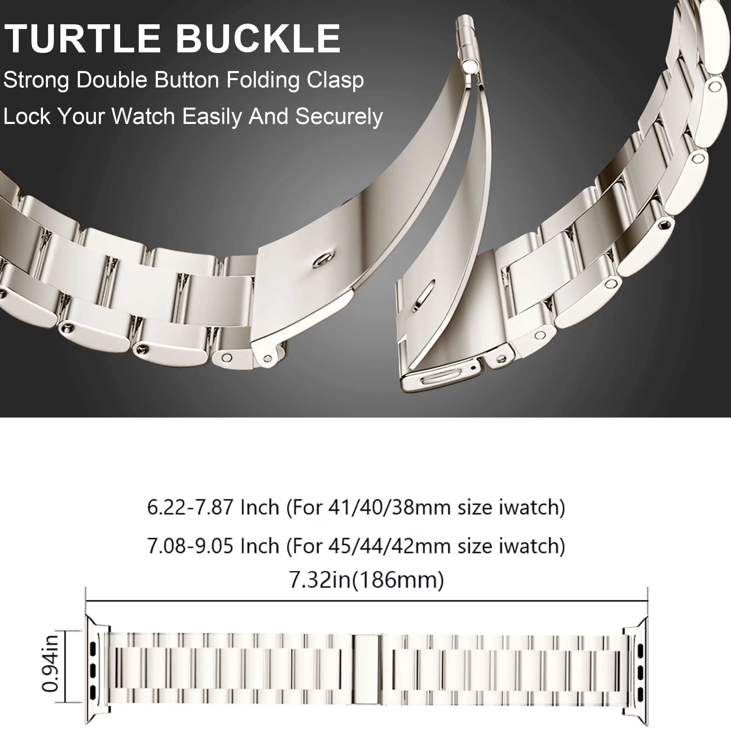 Starlight Steel Band for Apple Watch Series Ultra 2 9 8 7 SE 6 5 4 3 49mm Metal Strap IWatch 38 40 41mm 42 44 mm 45mm 49 Correas