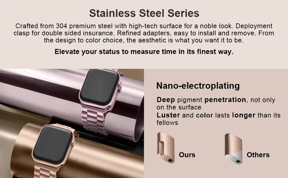 Starlight Steel Band for Apple Watch Series Ultra 2 9 8 7 SE 6 5 4 3 49mm Metal Strap IWatch 38 40 41mm 42 44 mm 45mm 49 Correas