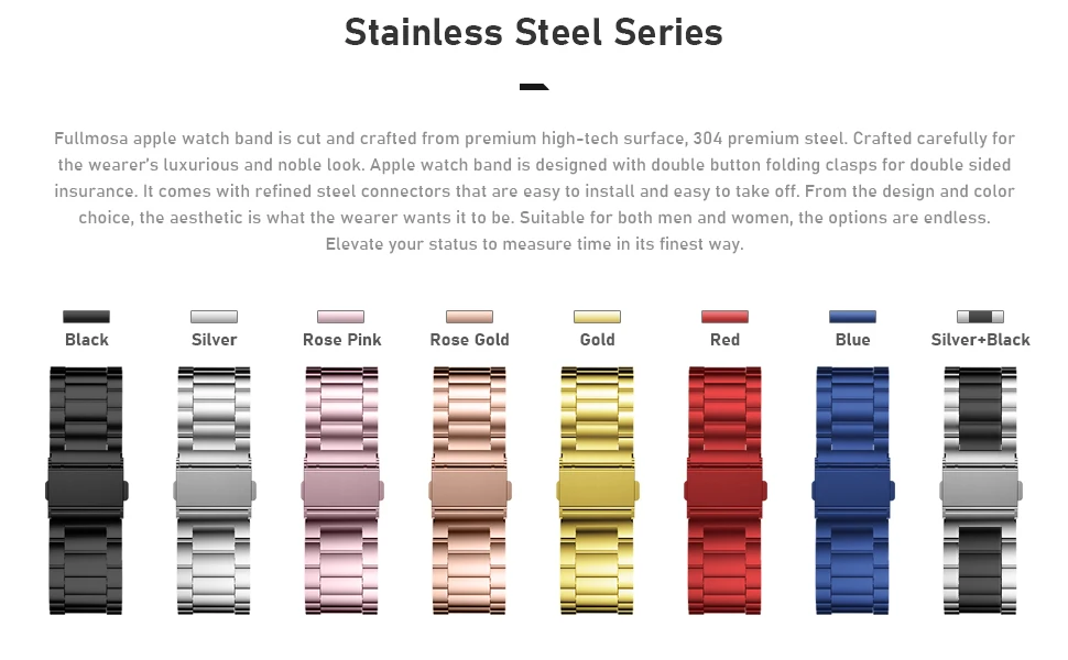 Starlight Steel Band for Apple Watch Series Ultra 2 9 8 7 SE 6 5 4 3 49mm Metal Strap IWatch 38 40 41mm 42 44 mm 45mm 49 Correas