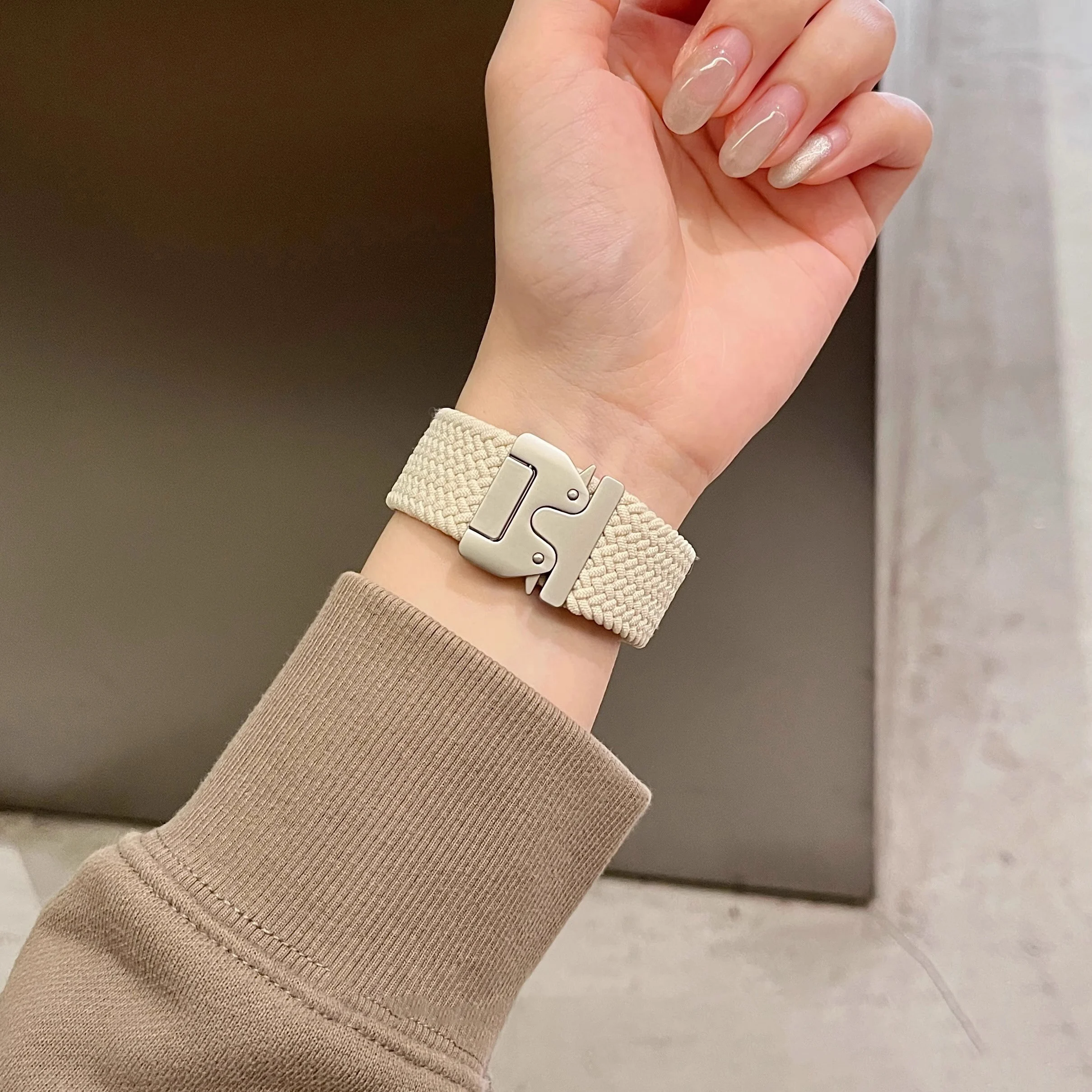 Parachute Strap For Apple Watch Band 44mm 46mm 42mm 45mm 41mm 40mm Braided Bracelet Correa iWatch Series 10 9 8 SE Ultra 2 49mm