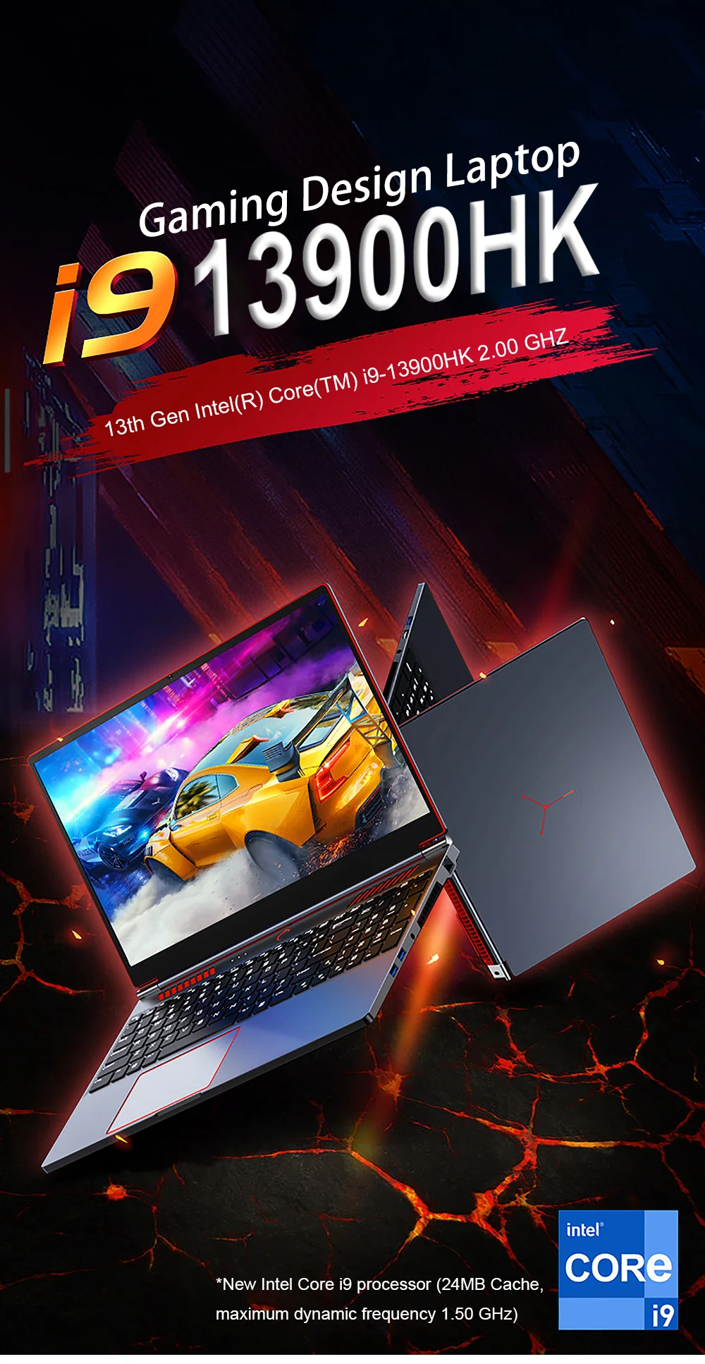 S6 16.1 Inch Gaming Laptop RTX 4050 6G Intel Core I9-13900H I7-8750H Windows 11 Pro Max 64GB 2*DDR5 2*M.2 4TB Office Computer