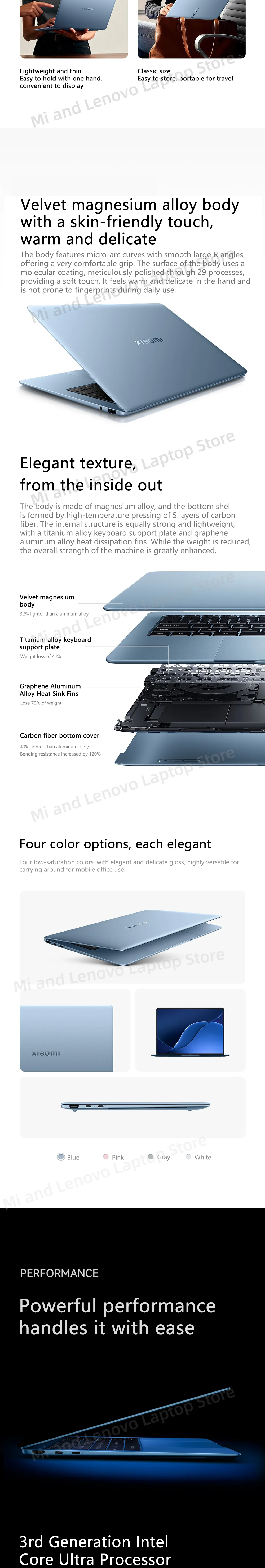 Xiaomi Book Pro 14 2026 Ultra5-338H/UltraX7-358H 32GB+1TB 14.6inch 3.1K 120Hz OLED Screen