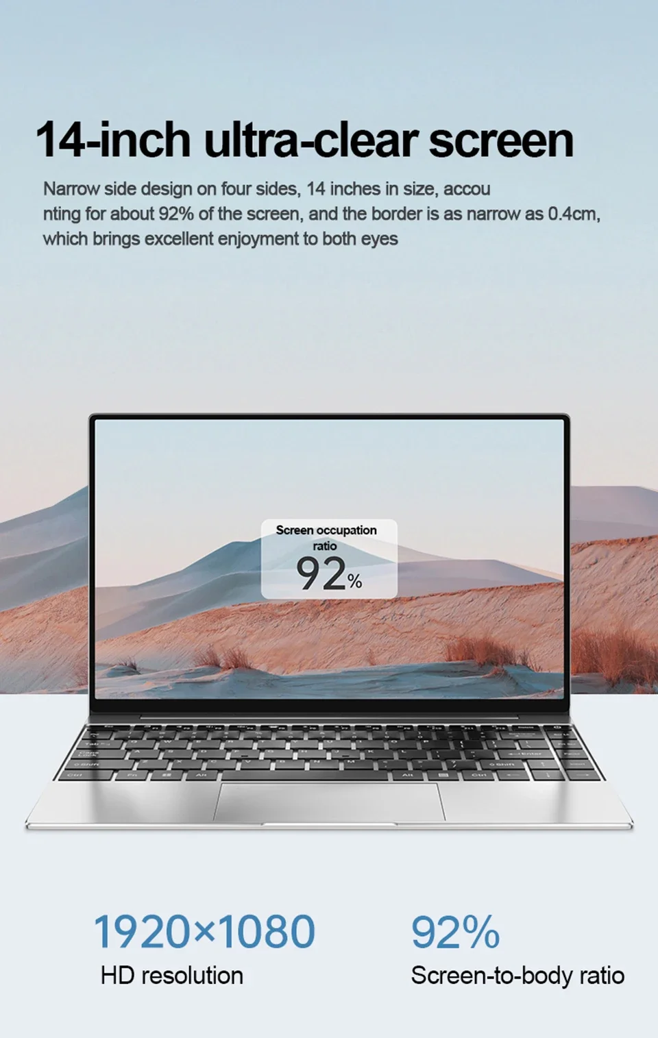 New Arrival 14.1” Gaming I9 Laptop Windows 11 Intel Core I9-10980HK 16GB RAM 1/2TB M.2 SSD Laptops 4K HD Gaming Notebook PC