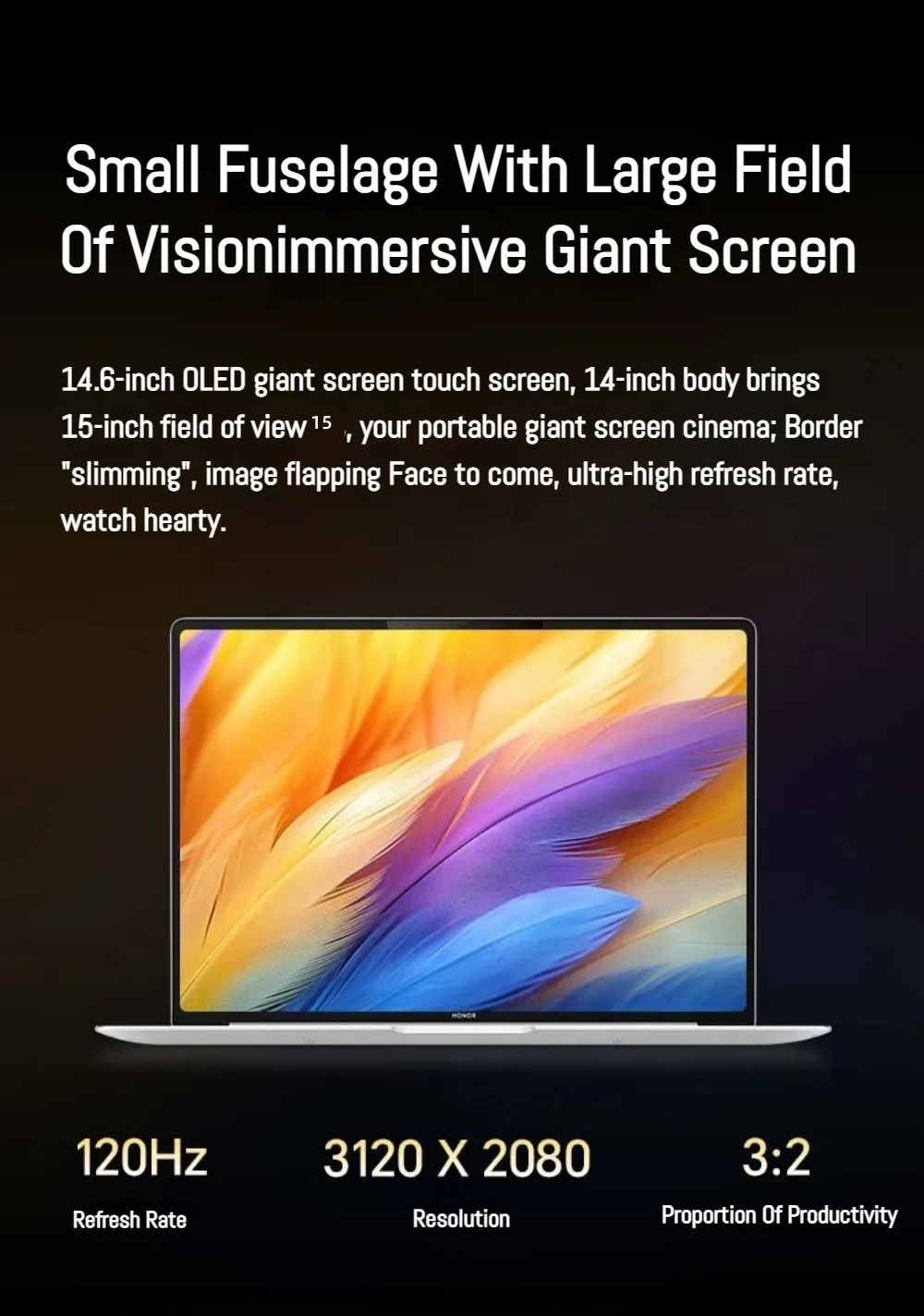 NEW Honor MagicBook Pro 14 Laptop 14.6-inch U5-125H 16G/24G 1T 3.1K Screen 92Wh Computer PC Notebook Ultrabook