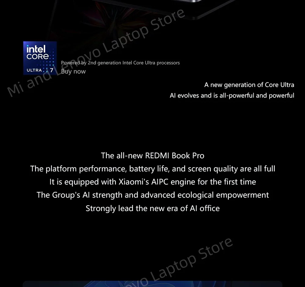 【World Premiere】REDMI Book Pro 16 2025 Ultra5-225H/Ultra7-255H 32GB+1TB 2.5K/3.1K 120Hz/165Hz Grey