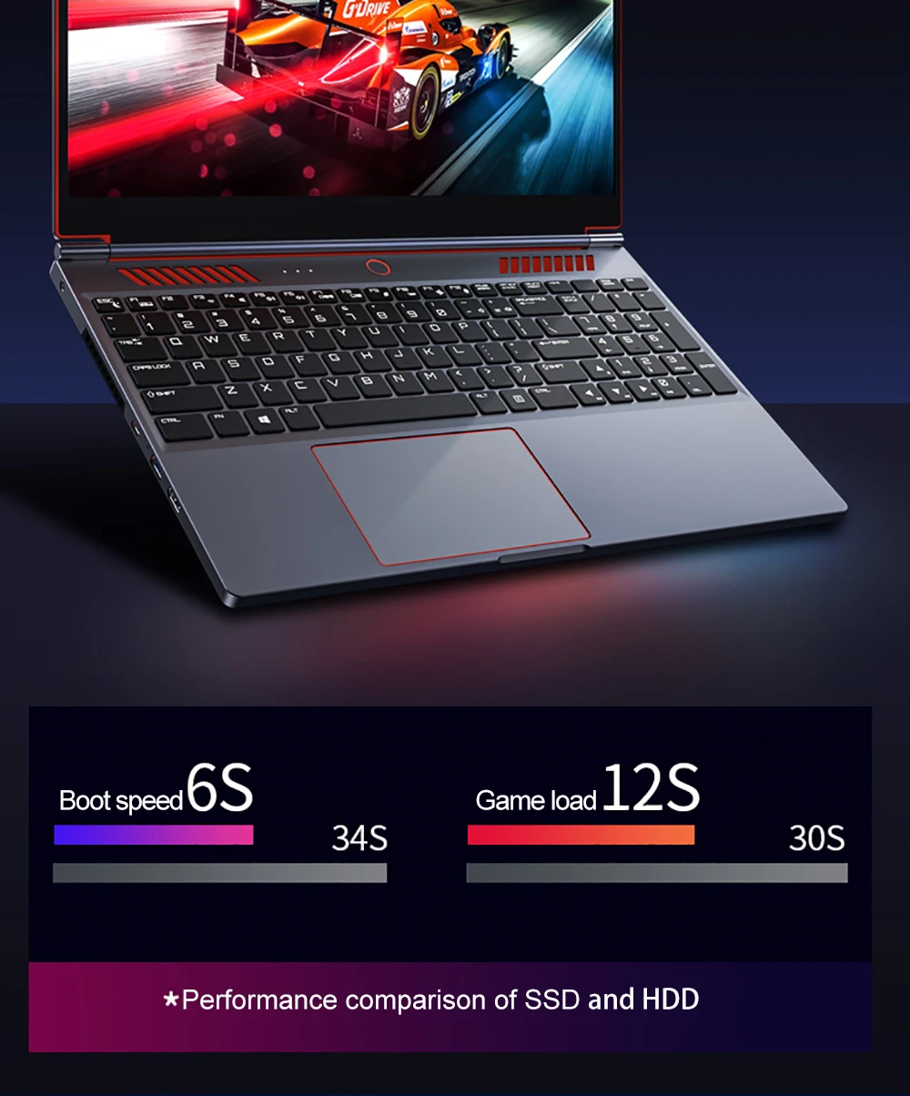 2026 New Gaming Laptop Computer Intel Core i9-10885H i7 8750H GTX1650 4G 16.1 Inch IPS Screen RAM Max 64GB 2*DDR4 2*M.2 NVMe