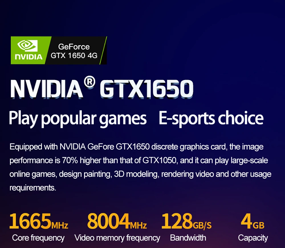 2026 New Gaming Laptop Computer Intel Core i9-10885H i7 8750H GTX1650 4G 16.1 Inch IPS Screen RAM Max 64GB 2*DDR4 2*M.2 NVMe