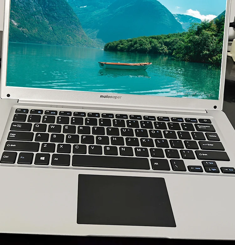 MOLOSUPER New 14inch Reliable Notebook PC Intel Turbo 2.08Ghz CPU Windows 10 Slim Laptop Perfect for Students & Internet Surf