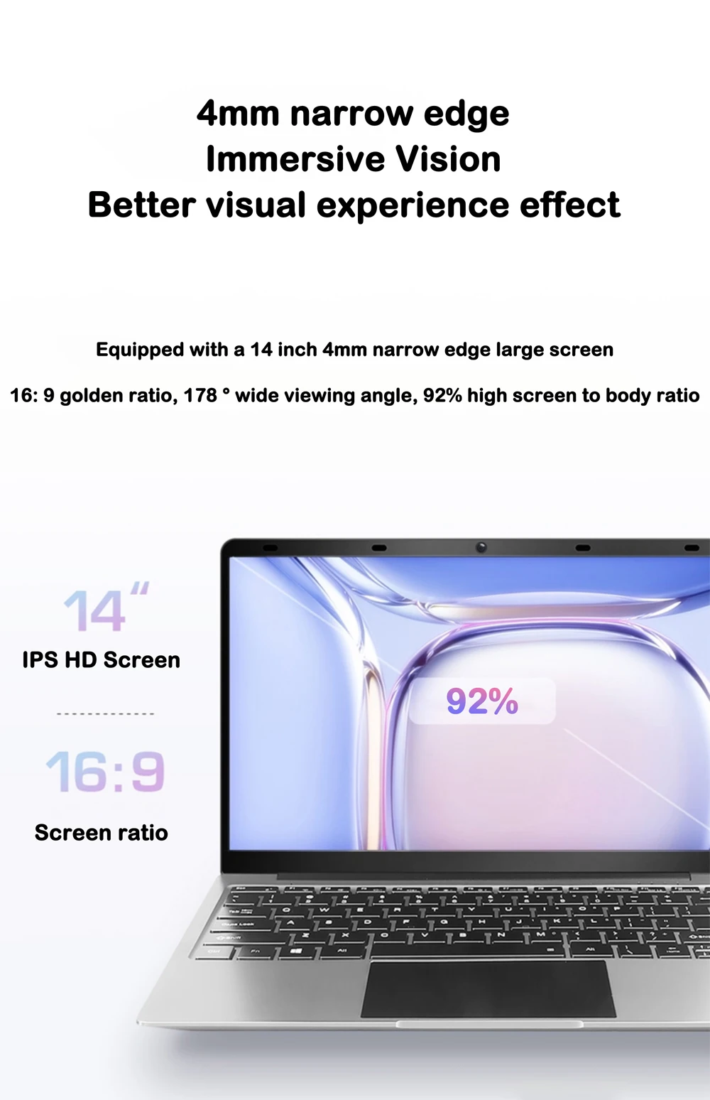 New 14.1' Laptop Intel Core I9-9900 32GB 2TB Gaming PC Ultra Slim Office Study Computer PC Windows 11 Pro 1920*1080 HD