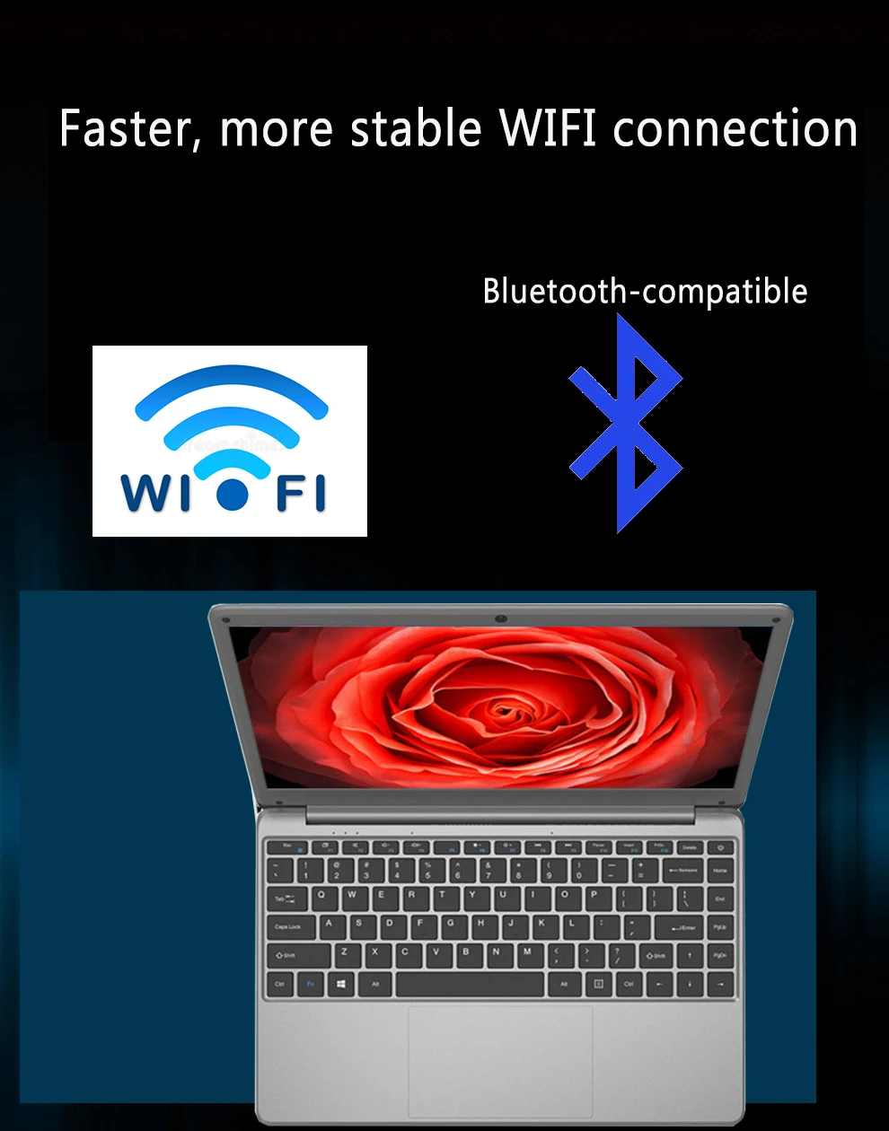 New 14 inch Slim Cheap Notebook Laptop 12GB RAM 1TB/512GB/256GB SSD Windows 10 Quad Core School Netbook Laptops