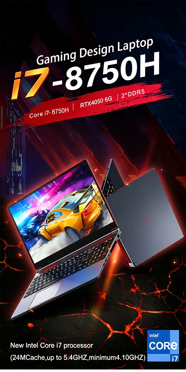 S6 Laptop Gamer Intel Core I9-13900HK RTX4050 6G 16.1 Inch 4800mah Gaming Laptop Fingerprint DDR5 144 Hz Lightweight Laptops