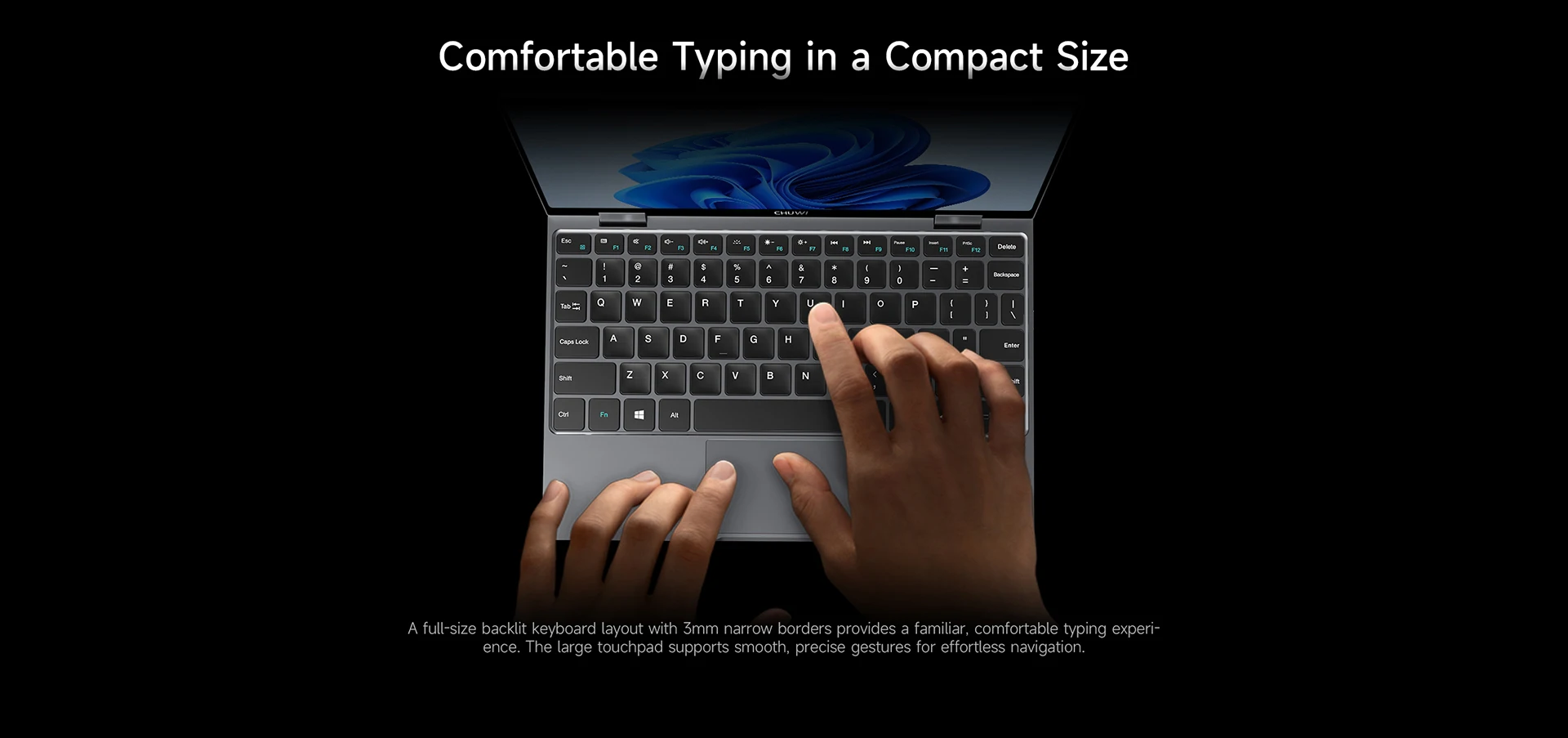 CHUWI MiniBook X Laptop Tablet 2 In 1 Intel U300/N150 10.51" FHD IPS Screen 16GB / 12GB RAM 512G SSD Windows 11 Notebook PC