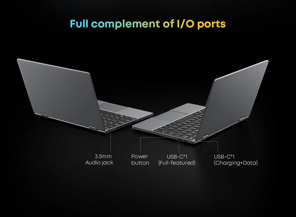 CHUWI MiniBook X Laptop Tablet 2 In 1 Intel U300/N150 10.51" FHD IPS Screen 16GB / 12GB RAM 512G SSD Windows 11 Notebook PC