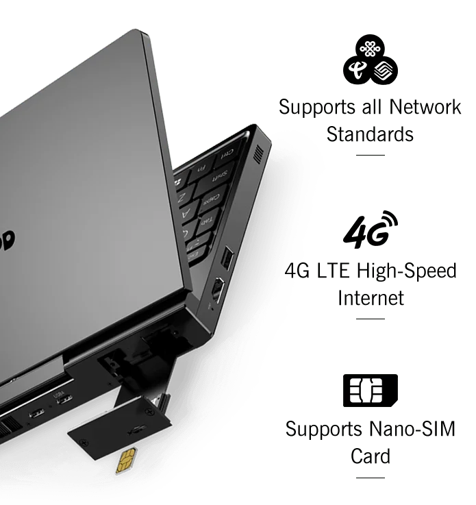 【Hot Sale】GPD Pocket4  Latest AMD AI 9 HX 370/8840U 64GB 2TB NVMe 8.8" 2560×1600 144Hz 2-in-1 Laptop Tablet Palm Size MiniPC