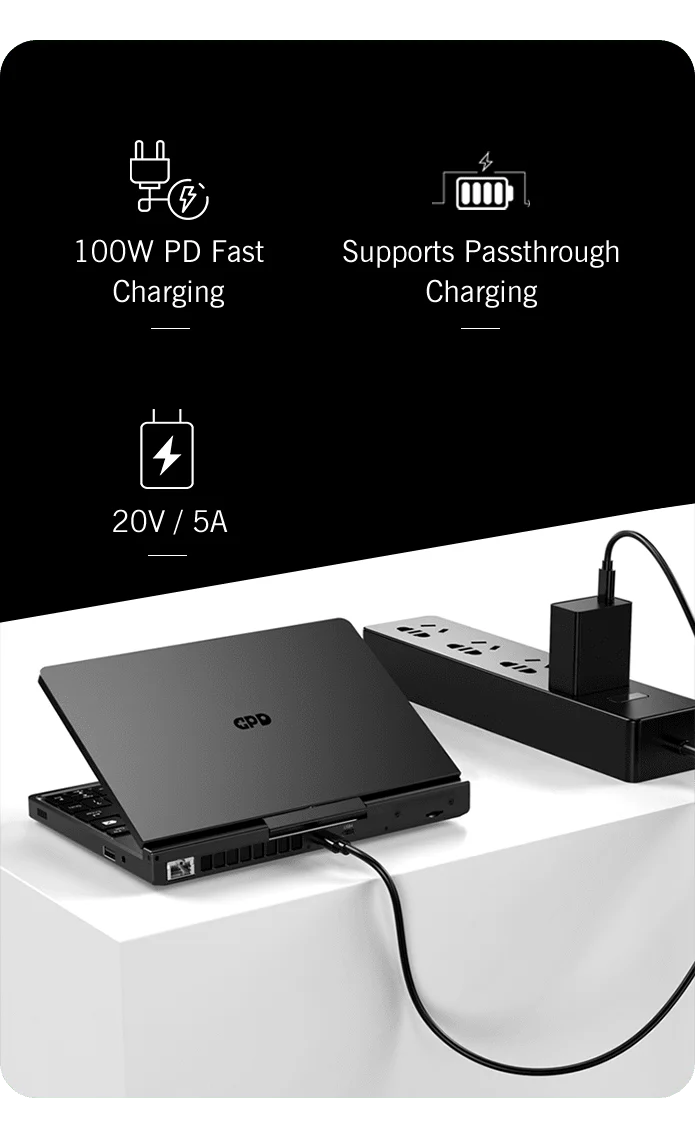 【Hot Sale】GPD Pocket4  Latest AMD AI 9 HX 370/8840U 64GB 2TB NVMe 8.8" 2560×1600 144Hz 2-in-1 Laptop Tablet Palm Size MiniPC