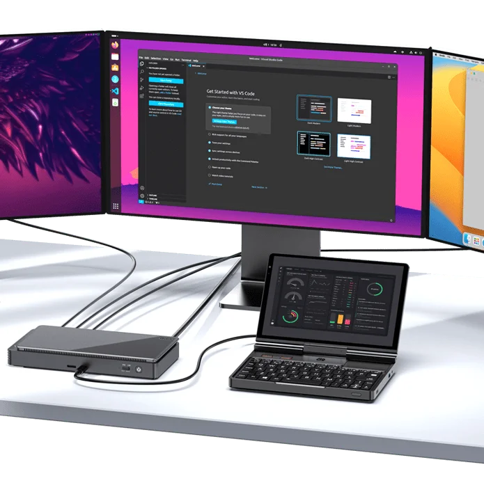 【Hot Sale】GPD Pocket4  Latest AMD AI 9 HX 370/8840U 64GB 2TB NVMe 8.8" 2560×1600 144Hz 2-in-1 Laptop Tablet Palm Size MiniPC
