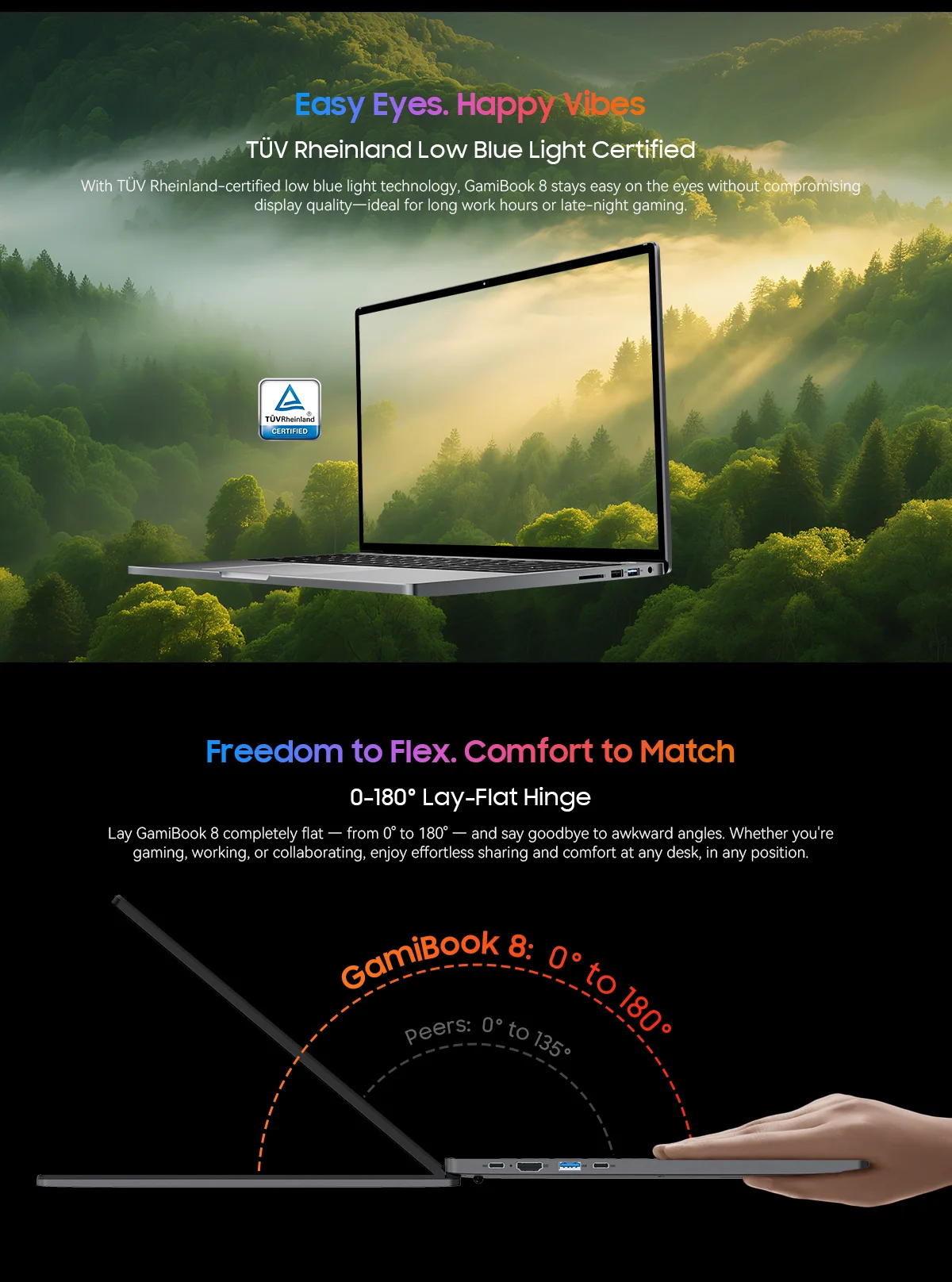 Blackview GamiBook 8 Laptop 16 Inch AMD R7 7735HS DDR5 16GB/32GB RAM 512GB/1TB ROM Windows 11 Pro BT5.2 Wifi6