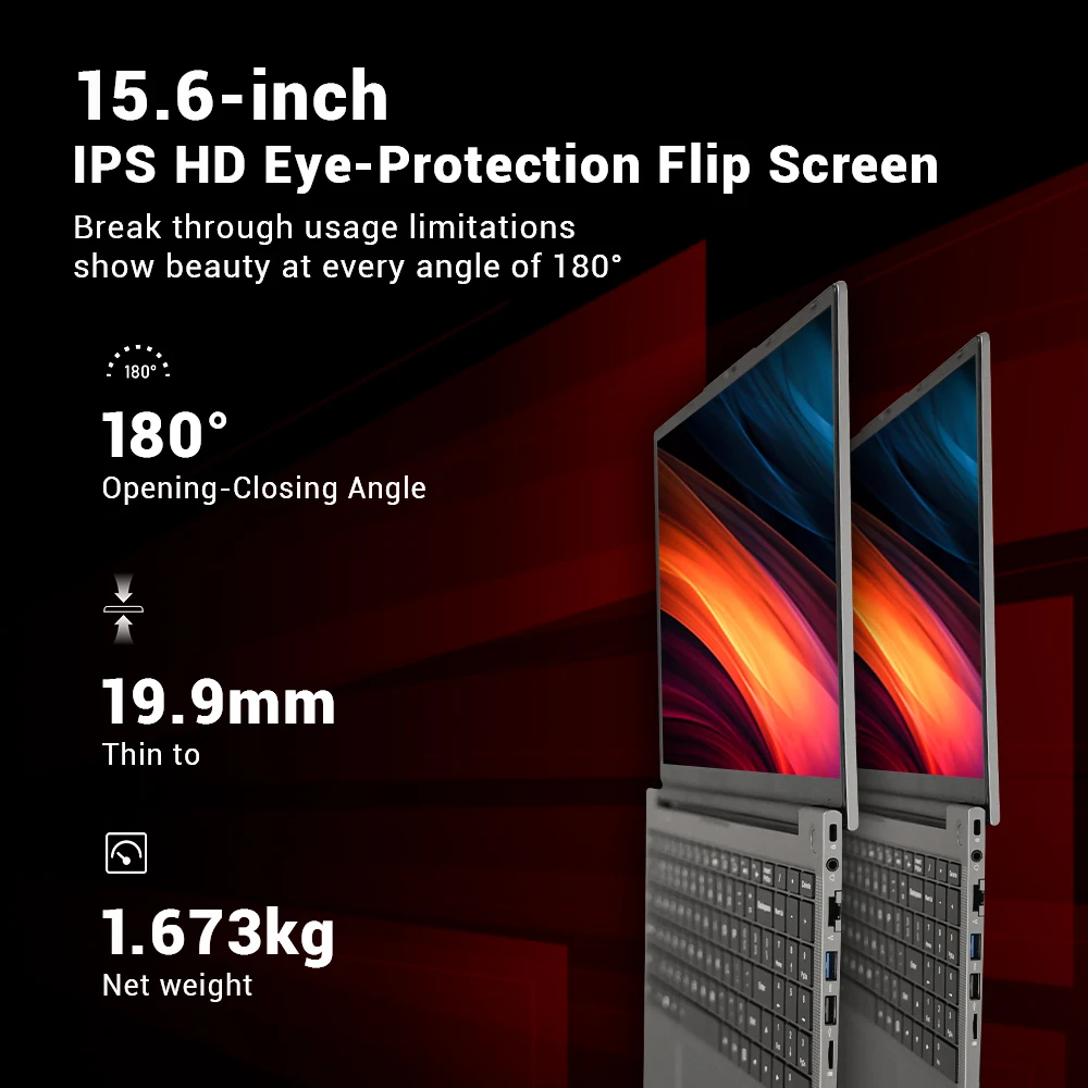 Firebat Laptop AS1 AMD Ryzen5 7430U 16GB DDR4 3200Mhz 512GB SSD 15.6 Inch IPS Windows 11 Notebook Type-C Wifi6 Full-Size Keyboard