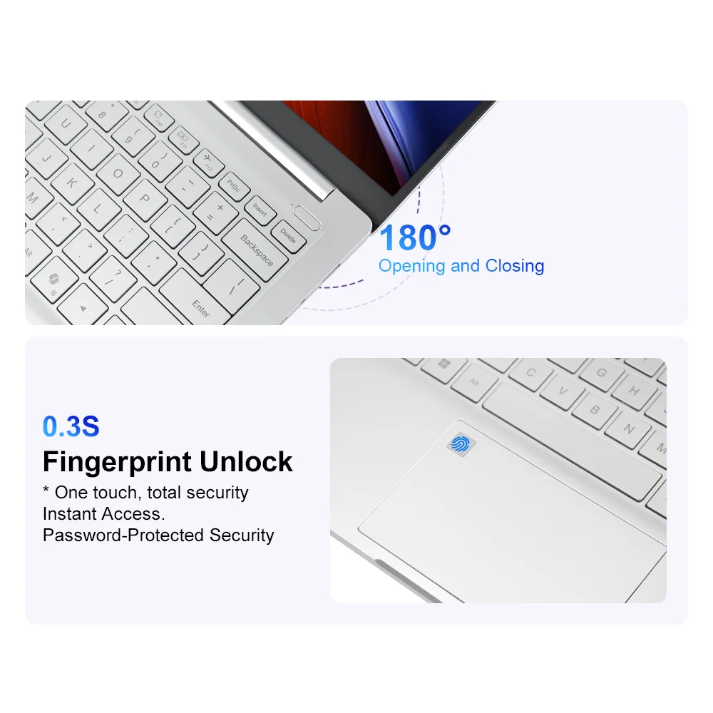 Ninkear S14 Laptop 14' 2.2K IPS AMD Ryzen 5 6600H 6-Core 4.55GHz 16GB LPDDR5X 1TB PCIe SSD WiFi 6 BT5.3 PD65W Fast Charge 1kg Ultra Light Type-C Windows 11,180° Hinge Fingerprint The Perfect Gift Travel Office Computer