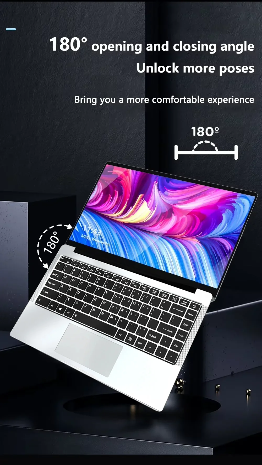 2026 Portable Windows 11 Pro Laptops Intel Core I7 8650U 16GB RAM 1TB SSD Office Gamer Study Notebook Computer PC
