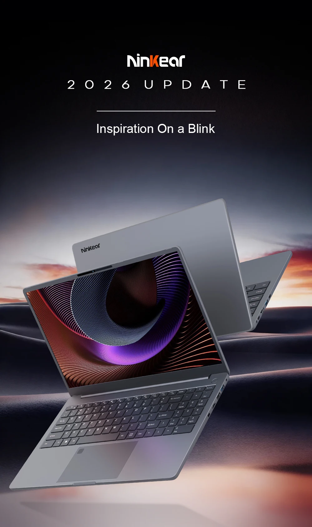 Ninkear A15 Laptop AMD Ryzen 5 5500U 16GB RAM 512GB SSD 15.6 inch IPS Metal Body Windows 11 WiFi6 Fingerprint 65W Fast Charge Business Office Gaming Notebook