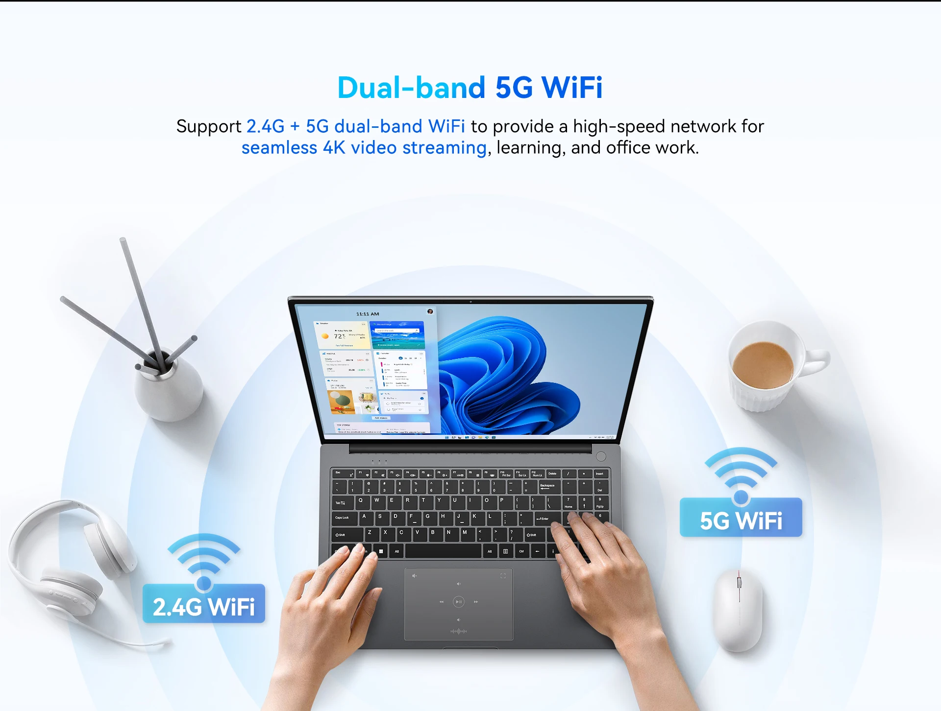Blackview Laptop Acebook 12, Laptop 16 Inch, 16GB DDR4, 512GB SSD, Windows 11 Pro, Intel Core I5-1030NG7, 57Wh Battery, Notebook